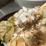 高崎はた山 - 【2024.7.9(火)】冷し担担麵のそぼろと刻みネギ