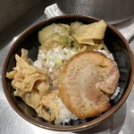 高崎はた山 - 【2024.7.9(火)】冷し担担麺（並盛・180g）＋そぼろ御飯1,400円のそぼろ御飯