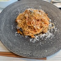 TERRACE & DINING ZERO - メインの夏野菜のトマトパスタ