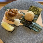 天ノ寂 - 甘鯛の若狭焼き、帆立一味焼き