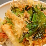 居酒屋 味平 - 天丼（ご飯は小盛り）②