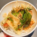 居酒屋 味平 - 天丼（ご飯は小盛り）①