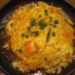 MADE IN JAPAN かにチャーハンの店 - ・「かに玉チャーハン 味噌汁付き(\680)」。