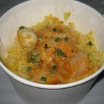 MADE IN JAPAN かにチャーハンの店 - 「えびの中華マヨネーズ和えチャーハン(\680)」のテイクアウト。