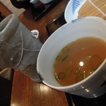 玄蕎麦 野中 - 蕎麦湯を楽しむ