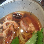 玄蕎麦 野中 - 鴨南ばん　ズームアップ