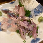 安楽子 - ★ヒラメ、鯵たたき、ヒラゾ腹身、〆さば