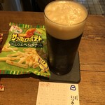 麹町いづみや しろ - 黒生ビール、スタンプカードはＢマーク
