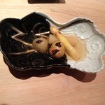 くろぎ - 新じゃがと白アスパラ炊合せ