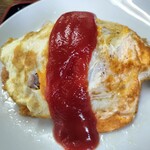 亀印食堂 - 亀印食堂　オムライスアップ
