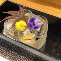 難波 鮨 栞庵 やましろ - 冷涼感ある前菜４種