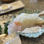 松島 一の坊 - 海老天もぷりぷり。