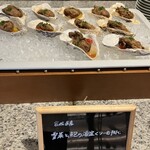 松島 一の坊 - 鮑です。お皿は牡蠣です。