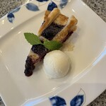 松島 一の坊 - ブルーベリーパイ。