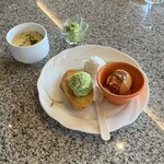 松島 一の坊 - ずんだもちにフレンチトースト。