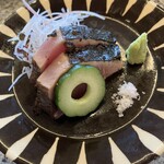 松島 一の坊 - 鰹の藁焼き。