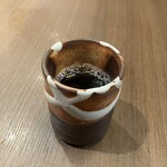 米沢牛ステーキレストラン 牛毘亭 - デザート前にほうじ茶をどうぞ。