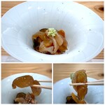 鮨と天草大王 天音 - ＊漬けダレのお味が良く、烏賊もコリコリで美味しい。