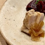 すしやのたい悟 - あん肝煮付け＆奈良漬は最強コンビ♡