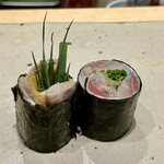 すしやのたい悟 - イワシの磯辺巻き(根室)たい悟のスペシャリティ！このイワシの磯辺巻き…大好き❤