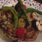 鉄板焼とワイン COCOLO - スズキの鉄板焼き