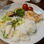 キッチン ブルー グローブ - 最後のワンプレート