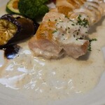 キッチン ブルー グローブ - ソースが広がります！