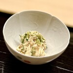 道人 - ⑧鶏肉、胡瓜、クラゲ
      〜我が家でもよく頂く家庭料理だが、品の良い味付けはやはり何かが違うのか。