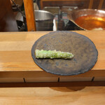 天ぷら もっこす - アスパラ