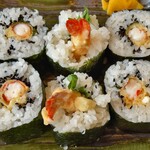 京屋寿司店 - 天巻きアップ