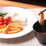 納豆発酵料理 西豆 - 納豆とゴマのバーニャカウダ