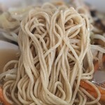 中華そば ゴトクギ - タンメンの麺では珍しい