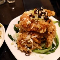 味の中華 羽衣 銀座本店 - 鶏の唐揚甘酢かけ