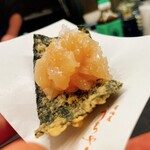 居酒屋 うちやま - 【海苔の天ぷらとホタテの漬け】