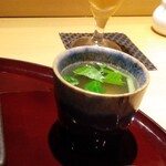 天冨良 麻布よこ田 - 鱸スープ