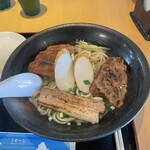 麺家 丸翔 - 具を入れた丸翔そば(並)　900円