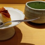 天冨良 麻布よこ田 - 自家製焼きプリンと小豆/抹茶