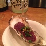 sake oyster BAR 石花 - 牡蠣のくじらのせ（2014.3.24）
