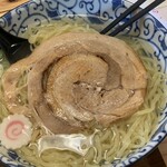 自家製餃子 まるぎょう - 魚介豚骨中太大盛900円