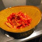 和牛赤身&wine 焼肉 山 - 特製キムチ