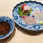 鮨 千陽 - 新鮮なお刺身盛り合わせ✨️捌きたてまぐろ2種まで✨️