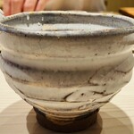 鮨 千陽 - 流石！日本酒用のチェーサーも素敵✨️