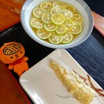 純手打うどん よしや - すだちひやひや