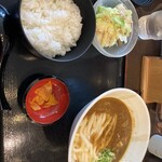 情熱うどん讃州 - 釜玉カレーうどんセット