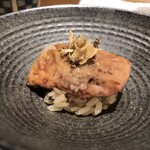 寿司栄 - あん肝フリーズいぶりがっこ