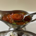 かれーの店 うどん  - 焼きトマト