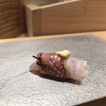 寿司栄 - 金目鯛塩昆布巻き