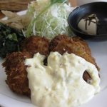 Cafe ぱ・どぅ・しゃ - カキフライ　自家製タルタル