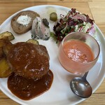 ビストロ ル・シュマン - 特製ハンバーグランチプレート