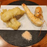 天婦羅餃子關東煮刺身 Abekobe - 穴子　350円、天使の海老 390円
